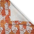 thumbnail image 3 of Ambesonne Floral Kitchen Curtains, Overlapping Lotus Flower, 55"x45", Pale Orange Vermilion, 3 of 3