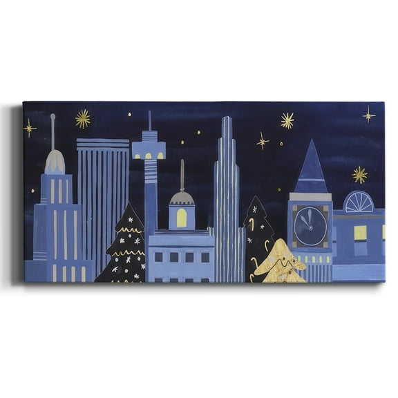 Holiday Night Collection D- Gallery Wrapped Canvas