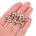 thumbnail image 5 of FESTFENDS Wood Sign Happy Birthday 15Pcs Wooden Piece Decor Prop Khaki 1.8x1.3x0.1in Home Decor Hanging, 5 of 7