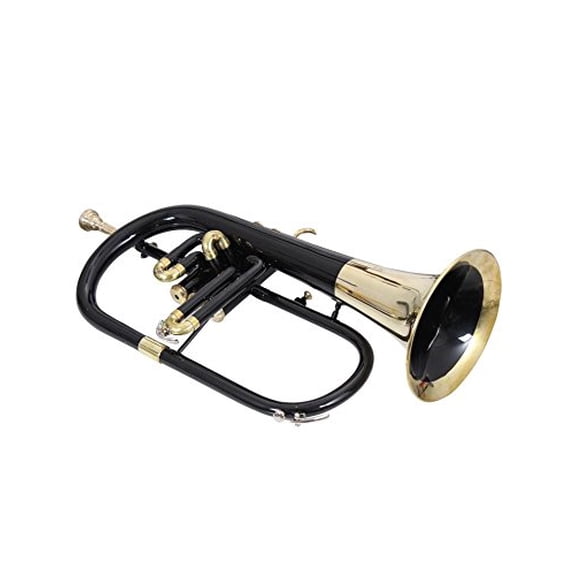 SUMMER SALE 2022 Flugel Horn 3 Valve Black Bb Pitch With Free Hard Case & MP
