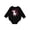 AB-Black, variant on Daddy's Girl Unicorn Baby Fleece Bodysuit
