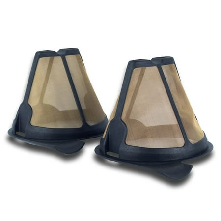 

Coffee Filter Replacement Reusable 2 Pack Filters for Ninja Coffee Bar Glass Thermal System Permanent Filter Compatible with any CF09X Series Models Part Number CFPFILTER90
