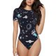 thumbnail image 1 of Fotbe Galaxy2 Body de Mujer con Cuello Redondo y Mangas Cortas, Sin Mangas Ajustado, Suave, Cómodo y Básico-Small, 1 of 7
