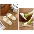 thumbnail image 3 of Jumpingount 1 par de sandalias para caminar en la playa, Picnic, fiesta en la piscina, estilo informal portátil, zapatillas de casa con punta Calzado Beige Talla 44-45, 3 of 6