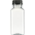 thumbnail image 2 of GUSTO Reusable Plastic Juice Bottles with Caps, Labels, Brush, and Silicone Funnel, 8 oz, 15-Pack, 2 of 7