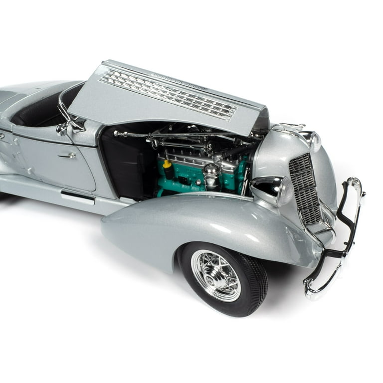 1935 Auburn 851 Speedster Haze Gray 1/18 Diecast Model Car by Auto World