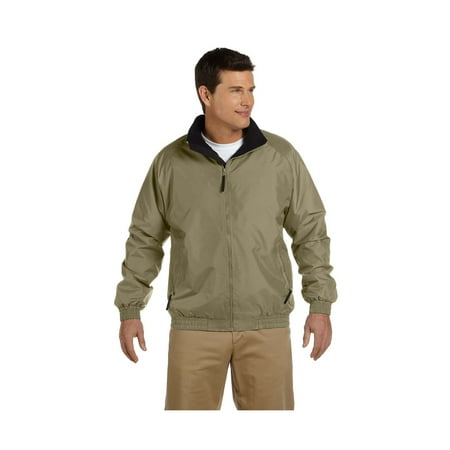 Harriton - Harriton Men's Nylon Mock Collar Fleece Jacket ...