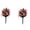 Style-I, variant on 2PCS Halloween Artificial Flower Ball Ground Stakes Multi-Color Mixed Faux Floral Plant Yard Stakes Spooky Outdoor Lawn Garden Pathway Decor