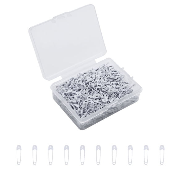 350-Count Safety Pins-Small Safety Pins for Garment Repair,Quilting,Jewelry Making,0.75 Inches Metal Safety Pins for Clothes White