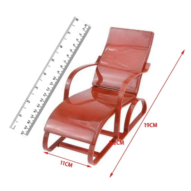 Chaise Transat Miniature 1/6 – Meuble De Maison De Poupée – Siège En Corde – DIY – 19 X 8,2 X 11 Cm – Marron