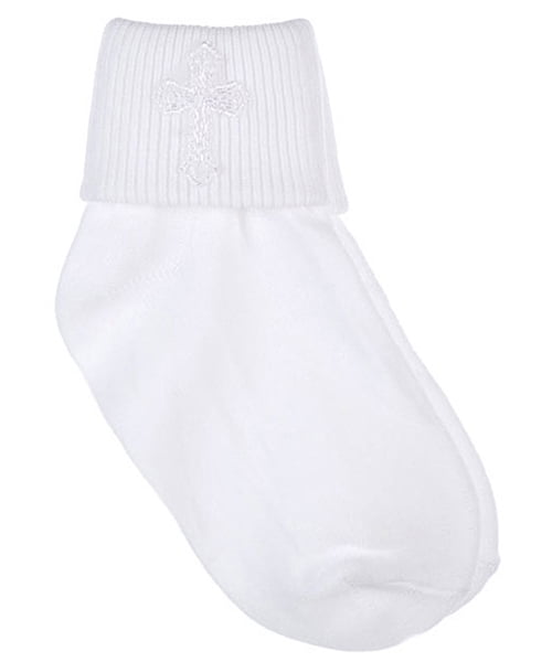 baby boy christening socks