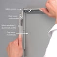 thumbnail image 2 of M&T Displays Opti Snap Poster Frame 22x28 Silver Aluminum Photo Picture Sign Holder (3 pack), 2 of 8