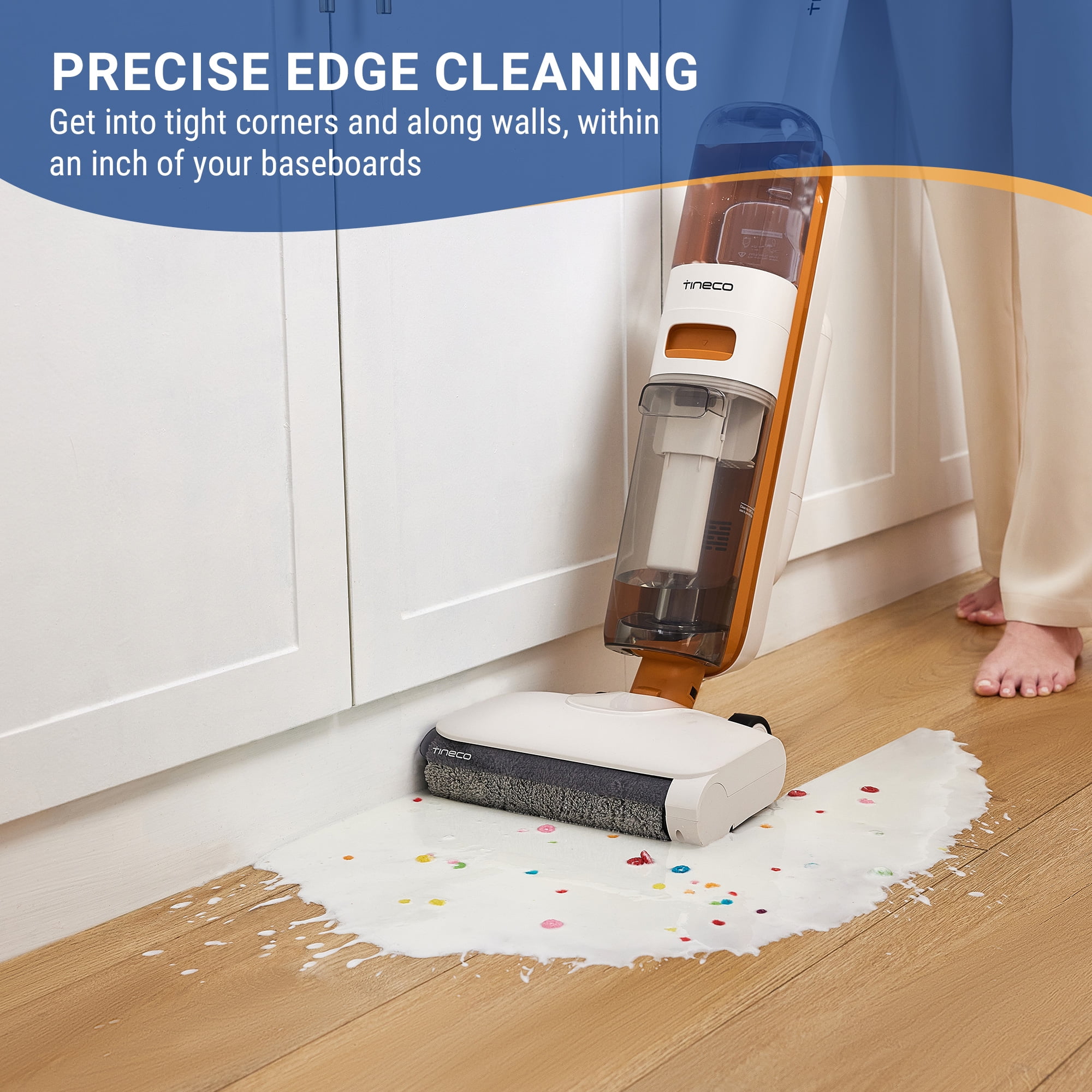 Tineco GO MAX Cordless Wet Dry Vacuum & Mop, 2-in-1 Self-Cleaning Floor Washer for Hardwood and Sealed Hard Floors