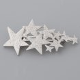 thumbnail image 2 of Womens Brushed Metal French Star Clips Spring Barrettes Ponytail Holder Silver Sunnimix Pasadores de primavera franceses, 2 of 8
