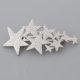 thumbnail image 2 of Womens Brushed Metal French Star Clips Spring Barrettes Ponytail Holder Silver Sunnimix Pasadores de primavera franceses, 2 of 8