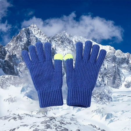 

Womens Work Gloves Exfoliating Glove Children s Solid Color Wool Knitted Gloves Autumn And Winter Cute Finger Cycling Outdoor Warm Men s And Women s Gloves
