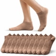 thumbnail image 2 of Avrnliq No Show Socks Women Low Socks Non Slip Flat Boat Line 10 Pairs, 2 of 8