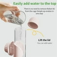 thumbnail image 5 of Duslogis Bird Drinker Waterer Parakeet Water Dispenser for Cage Bird Drinking Water Bottle Parrot Automatic Drinking Device for Budgie Cockatiel Lovebirds Canary Finch (9.4oz/220ml, Pink), 5 of 7