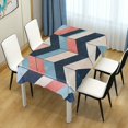 thumbnail image 4 of Yayeee Tablecloths 54" x 54" Rectangle Wrinkle Resistant Party Table Cover, Pink Geometric, 4 of 8