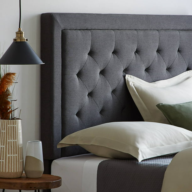 Rest Haven Rectangle Tufted Upholstered, How To Clean Cloth Headboard