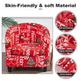 thumbnail image 3 of CJC 2-Piece Club Chair Slipcover with Cushion Tub Printed Covers, Elastic Armchair Round Barrel Couch Covers, for Bar Counter Living Room, Color 15, 3 of 8