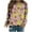 Yellow, variant on WXLWZYWL Trendy Sweatshirts For Women 2023 Women Classic And Winter Floral Print Crewneck Long Sleeve Loose Sweatshirt Tops