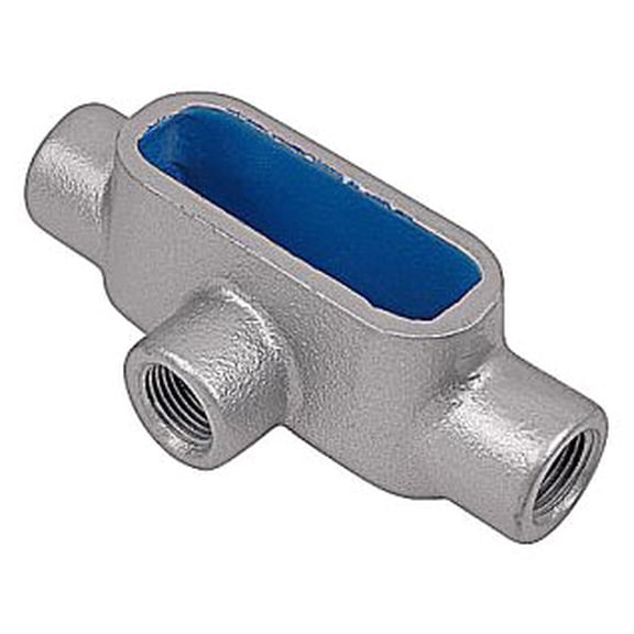 Ocal T38-G1, Conduit Body, Cond Body T Shape Form8 1In Dgray, 1 PC