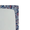 thumbnail image 3 of Ambesonne Paisley Fitted Sheet, Abstract Ethno Curvy Floral, Twin Size, Coral and Pale Azure Blue, 3 of 5