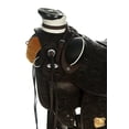 thumbnail image 6 of 16 In Western Horse Wade Saddle American Leather Ranch Roping Dark Brown Hilason, 6 of 6
