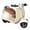 Beige-BG-home supplies, variant on ABPWLY Scooter Toy with Light and Music, Mini Electrics Doll Scooter Interactive Decor Desktop Ornaments Funny Plastic Doll Scooter Vehicles for Small Pet