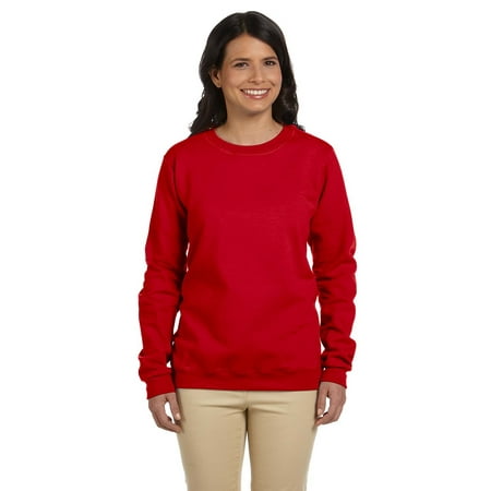 Womens 8 oz. Heavy Blend 50/50 Fleece Crew 5 Pack