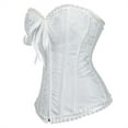 thumbnail image 2 of Grebrafan Corset Renaissance Women Zipper Bustier Plus Size White 5XL, 2 of 5