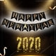 thumbnail image 3 of Black Happy New Year Decorations 2025 Banner,for stunning pictures with 2025 new years banner backdrop, 3 of 5