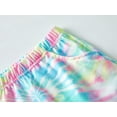 thumbnail image 5 of Topgal Little & Big Girls Tie Dye Rainbow Swirl Pajamas Tank Top & Shorts 2-Piece Sleepwear Set Cute Pjs Size 14, 5 of 5