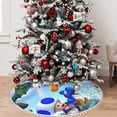 thumbnail image 6 of Sigee Mario Ce for Christmas Decoration Tree Skirt Christmas Tee Skirt with Pom Pom Trim,Christmas Home Decor Holiday Tree Skirt Fits Christmas Tree,36", 6 of 8
