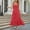 Red, variant on Boho Vacation Dress for Women Spaghetti Strap Square Neck Casual Smocked Flowy Long Beach Swing Party Maxi Dress