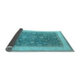 thumbnail image 2 of Ahgly Company Indoor Square Oriental Light Blue Industrial Area Rugs, 3' Square, 2 of 4