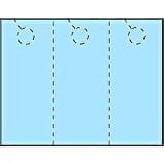 Door Hangers, Print-Ready, 3.66" x 8.5", 3-UP on 8.5" x 11" Blue 67-lb Vellum, Perfed for Separation with 1" Holes - 250 Sheets