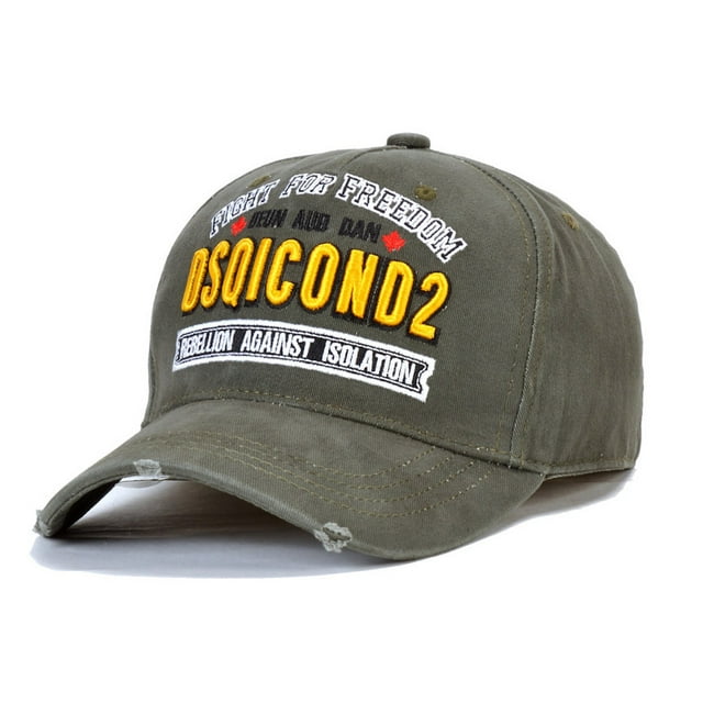 Gorra de béisbol de mezclilla DSQiconsDSS para hombre, ajustable de 57 a 59 cm