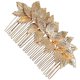 thumbnail image 4 of Leaf Bride Wedding Hair Comb Leaf Hair Comb Accessory Wedding Headpiece for Bridal Women, 4 of 4