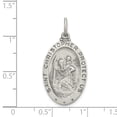 thumbnail image 2 of Sterling Silver St.Christopher Soccer Medal (30 X 17) Made In United States qc3569, 2 of 2