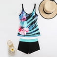 thumbnail image 4 of Amzcrzy Tankini Women Summer Plus Size Printing Swimsuit Bikini Split Swimsuit Suit Two Piece Swimsuit for Women Tankini Swimsuits for Women 2 Piece Swimsuit for Women Womens Bathing Suits, 4 of 5