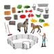 thumbnail image 3 of Set de juego de caballo y jinete, set de caballos de juguete, animales de granja, juguetes de establo para niños de 3 años en adelante. 10209, 3 of 9