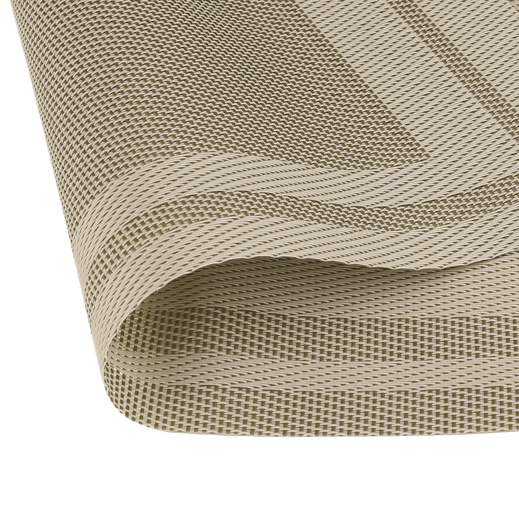 Unique Bargains Set of 6 Washable Modern Polyvinyl Chloride Placemats Champagne 18x12 Inch