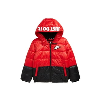 Nike Little Boys Essential Padded Jacket Black, University Red