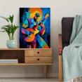 thumbnail image 5 of Abstract Guitarist Canvas Wall Art, Music Print for Living Room Bedroom Dining Room Office Bar Cafe Studio Decor, 5 of 8