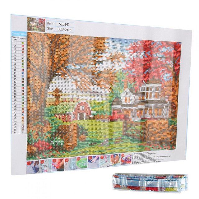 FLAMEEN Painting Kit, Rhinestone Painting Kit, Hand-made For Bedroom Coffee Shop Office Living Room