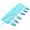 Sky Blue, variant on zhonghuaying 1 Pack Portable Hanging Clothesline with 6 Clips, Penguin Printed Clothes Peg Organizer for Travel, Camping and Home Laundry