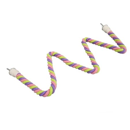 Bendable Climbing Rope Perch, Ideal For Cockatiels, Lovebirds Budgies