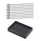 thumbnail image 1 of 10pcs Base de Soporte de Pintura Clip de Cabeza Plana para Modelismo Zulema Clip de pintura artesanal de hobby, 1 of 8